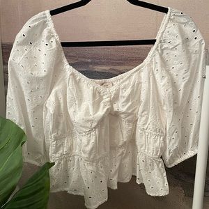 Lace Crop Blouse